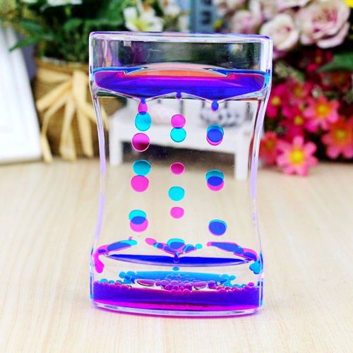 流淌的色彩，凝固的时光 创意大号双色滴油漏沙漏计时器